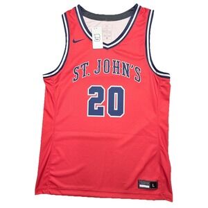Nike St. John's Red Storm Elite Digital Jumper Basketball Jersey Men's L DZ4666